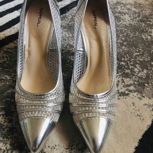 Women’s silver heel by Raw Appeal